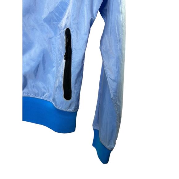 Nike Light Blue Hooded Fused Windrunner Jacket Women's Size Medium - Picture 2 of 9